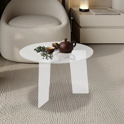 23.6*15.7 in Clear End Table Round Acrylic Side Table Home Decor coffee table - Image 1 of 4