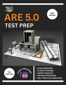 ARE 5.0 Test Prep 2025-2026: Comprehensive Review Book with the L - Picture 1 of 1