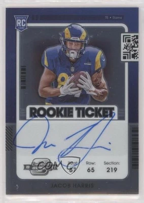 2021 Panini Contenders Optic Ticket RPS Jacob Harris #138 Rookie Auto RC - Image 1 of 2