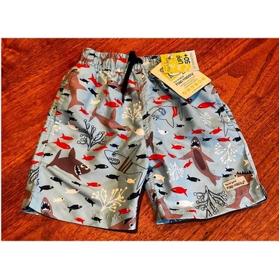 Bañador Flap Happy Baby Boys estampado de tiburón UPF 50+ talla 24M nuevo con etiquetas 1987 años 80 de colección Foto 1 de 4