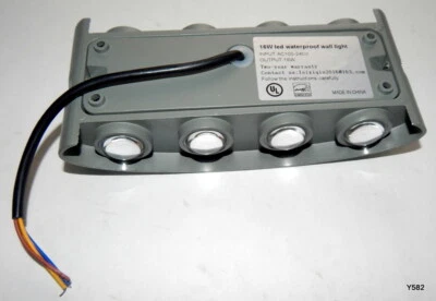 Modern Dark Gray Warm White Waterproof LED Wall Sconce Light 16W LED - Image 1 of 4