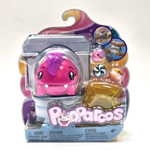 Pooparoos Squishy Monster Kackspielzeug rosa mit lila Haaren Mattel 2018 versiegelt - Bild 1 von 7