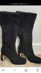 Sam Edelmom Knee High Boots Size 8-1:2 Tall Black Boots - Picture 1 of 6