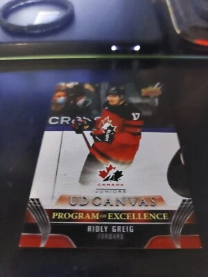 2023-24 UD S2 Ridley Greig Canvas Program of Excellence Rookie Team Canada - Image 1 of 2