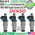 Genuine Denso x4 Fuel Injectors For 1995-2000 Toyota Tacoma 2.4L I4 #23250-75040