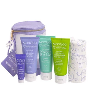MooGoo - Baby & Child Travel Pack - Small Size Bath Wash Nappy Balm Moisturiser - Picture 1 of 3