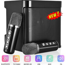 Karaoke Machine 2 Wireless Microphone Portable Bluetooth Karaoke Machine Speaker