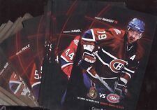 2008-09 2009-10 MONTREAL CANADIENS LINEUP CARD CENTENNIAL NHL HOCKEY SEE LIST