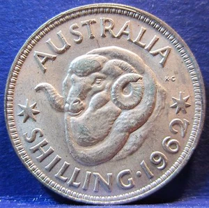1962 Australia 1/- One Shilling #6220 =HIGH GRADE= - Picture 1 of 8