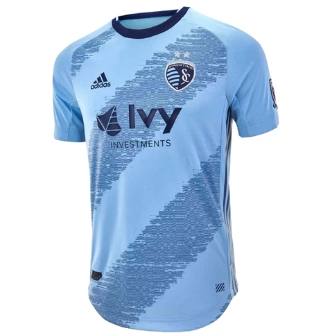 *RARE* ADIDAS 2019 SPORTING KC HOME JERSEY YOUTH MEDIUM Cover