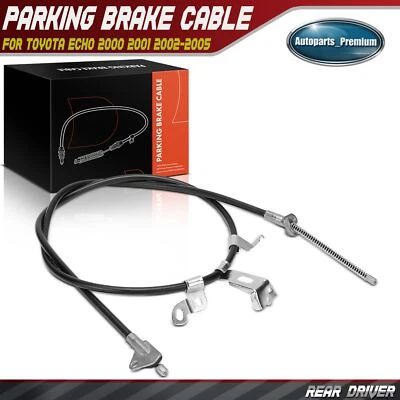 1x Rear Left Driver Side Parking Brake Cable for Toyota Echo 2000-2005 53.43 in - Image 1 of 4