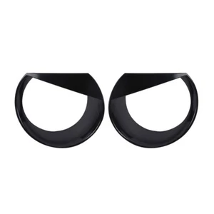 2pcs Black Front Headlight Cover Guard for Jeep Renegade 2015 2016 2017 - Picture 1 of 8
