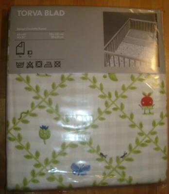 НОВЫЙ детский стеганый чехол IKEA с набором наволочек Torva Blad овощи клубника - Изображение 1 из 4