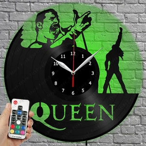 LED Clock Queen Vinyl Record Wall Clock Led Light Wall Clock 3912 - Picture 1 of 11