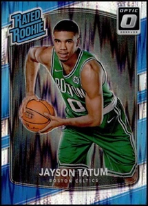 Jayson Tatum 2017-18 Panini Optic Rated Rookie Shock Prizm #198 Card Celtics - Picture 1 of 2