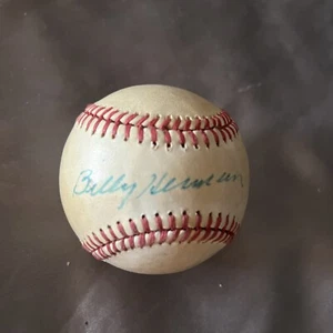 BILLY HERMAN BROOKLYN DODGERS BOSTO RED SOX HOF SIGNIERT RAWLINGS BASEBALL - Bild 1 von 6