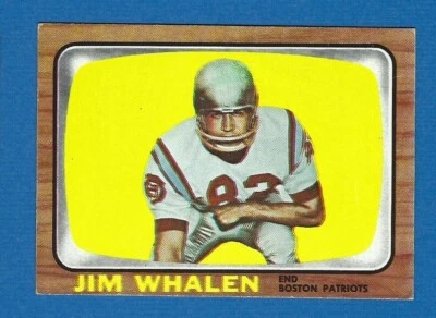 JIM WHALEN, BOSTON PATRIOTS 1966 TOPPS CARD #14 EX - Image 1 of 2