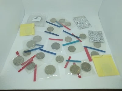 23 Uncirculated From US Mint Set Random Dates Nickels Dimes Coins Collectible - Image 1 of 4