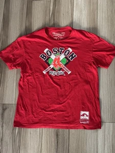 MLB Boston Red Sox Cooperstown Collection T-Shirt Mitchell & Ness Herren Rot XL - Bild 1 von 8