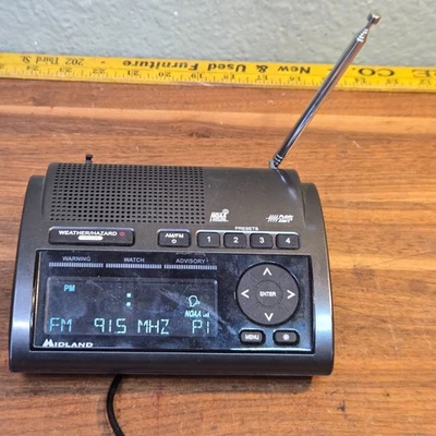 Midland WR400 NOAA Emergency Weather Alert Radio AM FM Radio TESTED - Image 1 of 4