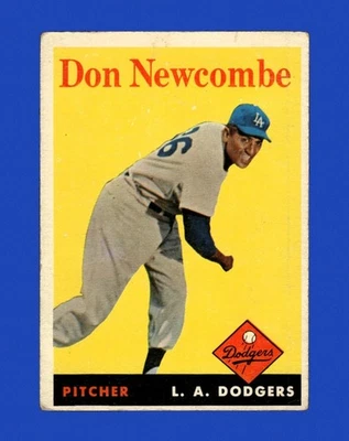 1958 Topps Set-Break #340 Don Newcombe en muy buen estado-en muy buen estado (arruga) *GMCARDS* Foto 1 de 2