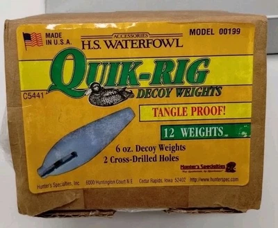 Quik-Rig Decoy Weights By H.S. Waterfowl ~ 6OZ 10 Of 12  Remaining  - Image 1 of 4