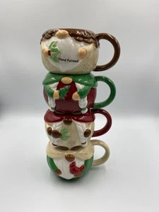 St. Nicholas Square 4-Pack Yuletide Gnome Stacking Mug Set - Bild 1 von 4