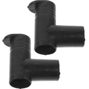 Black Plastic Clothes Rack Connector for Adjustable Drying Rack 2pcs - Imagen 1 de 12