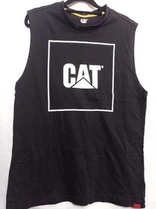 CAT Black Tank Top Size M - Picture 1 of 5