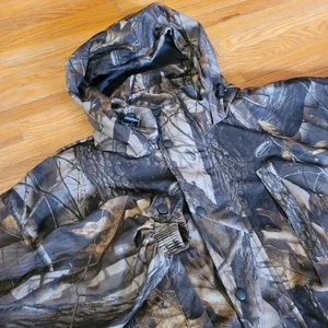 Remington Realtree Camo Hunting Jacket Mens XL Full Zip Hardwoods Hooded - Picture 1 of 8