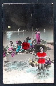 Cartolina Augurale 1924 BAMBINI (AA92) - Picture 1 of 2