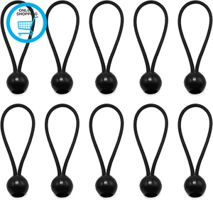 10 X Tarpaulin Bungees Balls Tarp Bungee Cord for Banner, Tarpaulins, Pavilions, - Picture 1 of 12