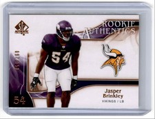 2009 SP Authentic Bronze Jasper Brinkley RC 097/150 Minnesota Vikings #265