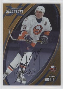2002-03 ITG Be A Player Signature Series Gold Signatures Alexei Yashin #026 Auto