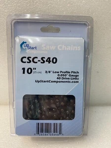 2X 10" Upstart Semi Chisel Saw Chain for Oregon S40 Chainsaws - Picture 1 of 2