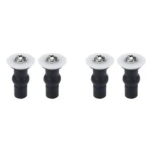 4 Pack Toilet Seat Hinge Screws Black Universal Toilet Seats Fixing Expanding - Picture 1 of 5
