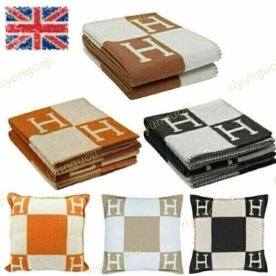 Schurwolle Kaschmir Überwurf Plaid Decken Kissen Sofa Bettwäsche Schal Weihnacht