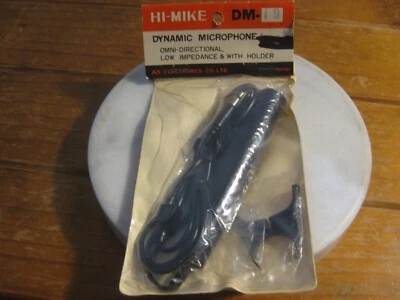 Vintage HI-MIKE Dynamic Microphone (DM-18) OMNI-DIRECTIONAL With Holder (JAPAN) - Image 1 of 4