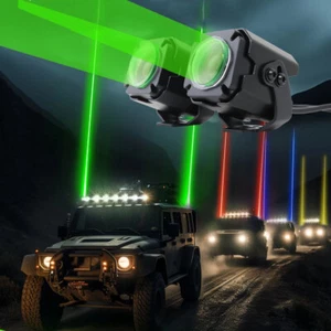 Laser Spot RGB LED Lights Whipless w/ Remote Control For Can-Am Defender HD10 - Picture 1 of 12