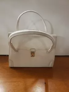 Circa 1960 Lucille de Paris Elfenbein Eidechsenhaut Handtasche, Made in USA - Bild 1 von 11