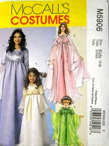 Prinzessin Kostüm Mädchen Größe 3-8 McCalls 5906 Nähmuster - Bild 1 von 2