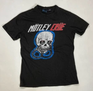 Motley Crue World Tour 87 Graphic T-shirt Women XS Black Short SleeveMusic - Picture 1 of 8