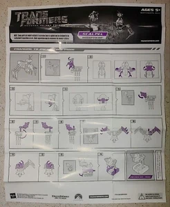 Transformers ROTF 2009 Scalpel Decepticon Instruction Manual - Picture 1 of 2