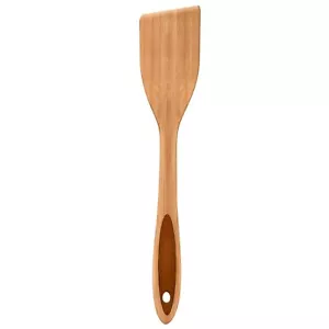 12" Inch Bamboo Spatula Turner Solid Kitchen Spatula Turner Egg Scraper Wood Coo - Picture 1 of 4