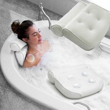 Home 3D Mesh Neck Back Waterproof Luxury Comfortable Bath Spa Pillow Cushion Kit