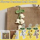 Chimes Flower Pendant Bell Orchid Crocheted Wind Knitted J Keychain t1h M0C0