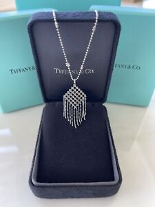 Tiffany & Co 18K Gold Gatsby Fringe Dangling Flower Bead Drop Necklace Flower