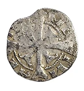 Hn Merano. Maultasch Margarete (1335-1363) . Large Tirolino Ag Gr. 0,94. Mi b172 - Picture 1 of 2