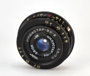 HAND MADE M42 USSR MACRO ONLY INDUSTAR-104 f2.8/28 LENS from AGAT-18K CAMERA (2) - Picture 1 of 12