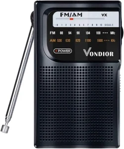 AM FM Battery Operated Portable Pocket Radio - Best Reception, Longest Lasting - Picture 1 of 7